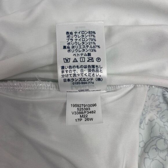 Lands' End Womens Floral Halter Neck Tankini Top Swimwear Multicolor Size 26W - Picture 11 of 16